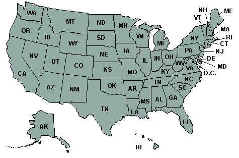 all the states