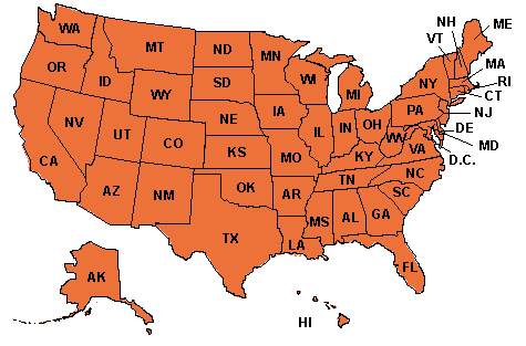 U.S. map