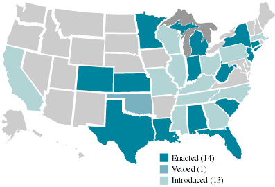 U.S. abandonment map