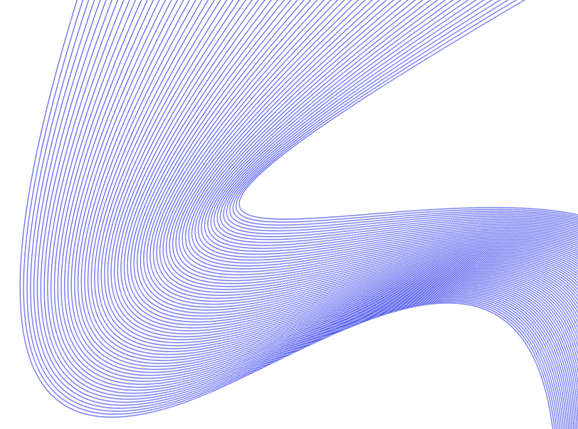 abstract faint blue lines in a wave pattern