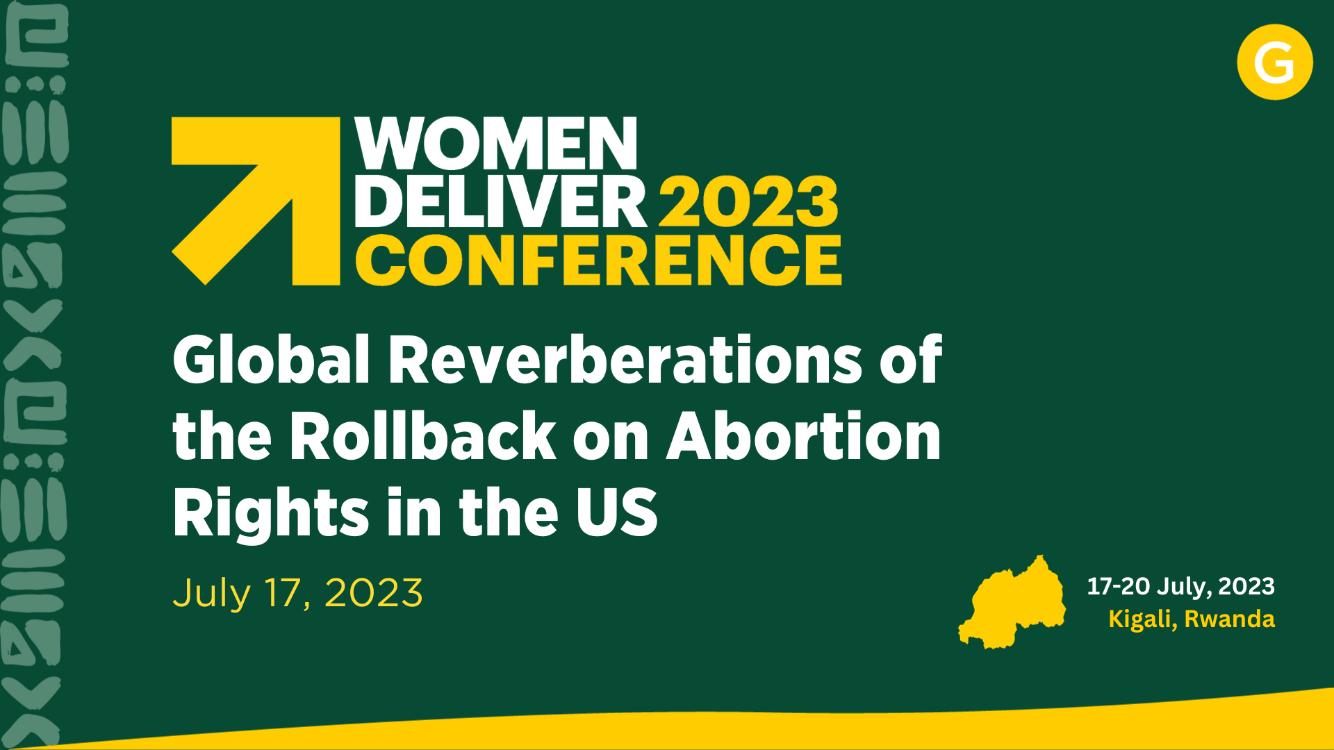 Women Deliver 2023 Conference - Video title page