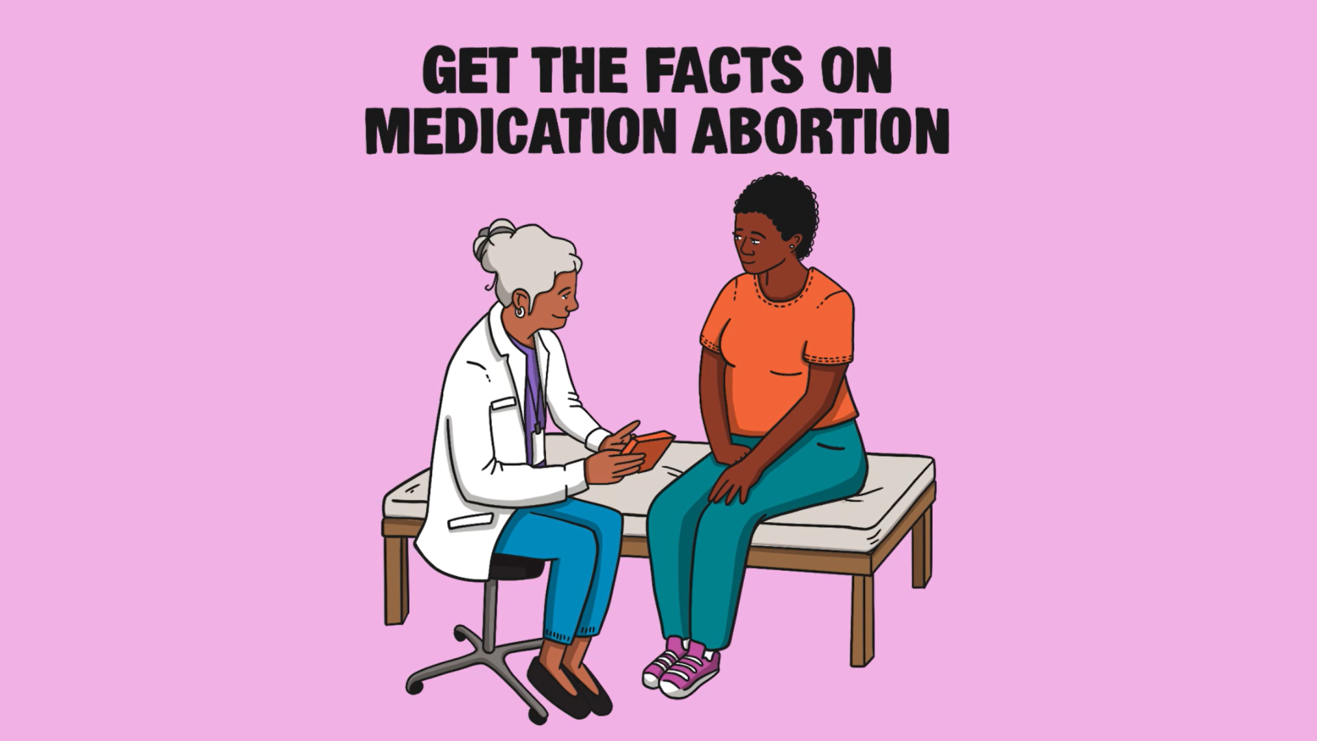 Get the Facts on Medication Abortion video title page