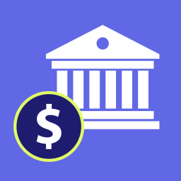 An image of a court building with a dollar sign on the bottom left hand corner