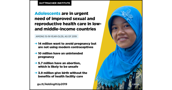 Adolescents are in urgent need of improved sexual and reproductive ...